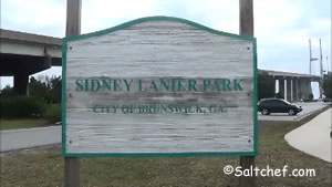 sign at sidney lanier park brunswick ga